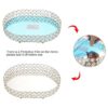 Hipiwe Bandeja de maquillaje de cristal espejado bandeja