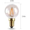 MD Lighting Bombillas LED Edison E14 1 W intensidad no