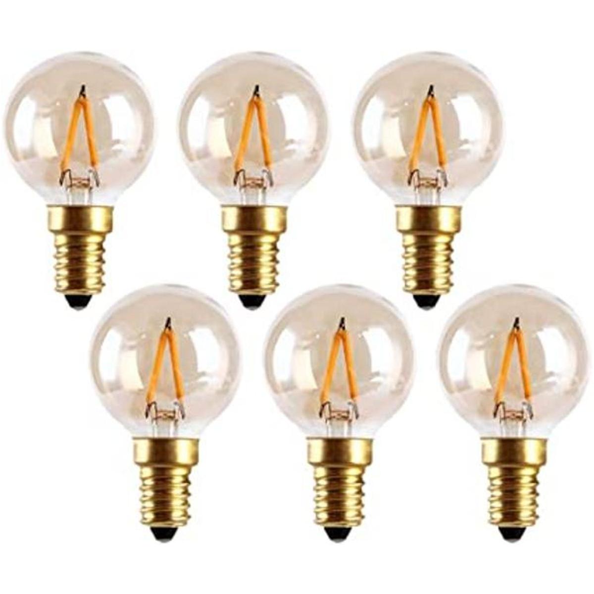 MD Lighting Bombillas LED Edison E14 1 W intensidad no
