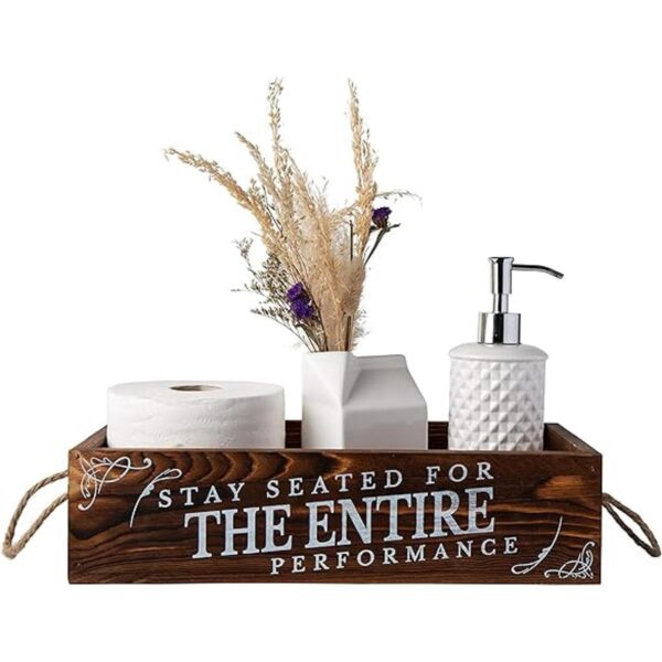 Comfify Caja de decoración de baño de estilo rústico
