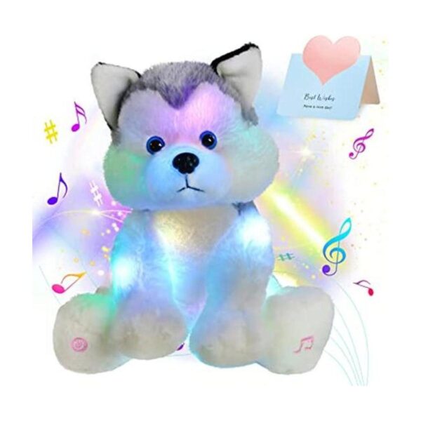 Houwsbaby Light Up Juguete de peluche musical con diseño_1