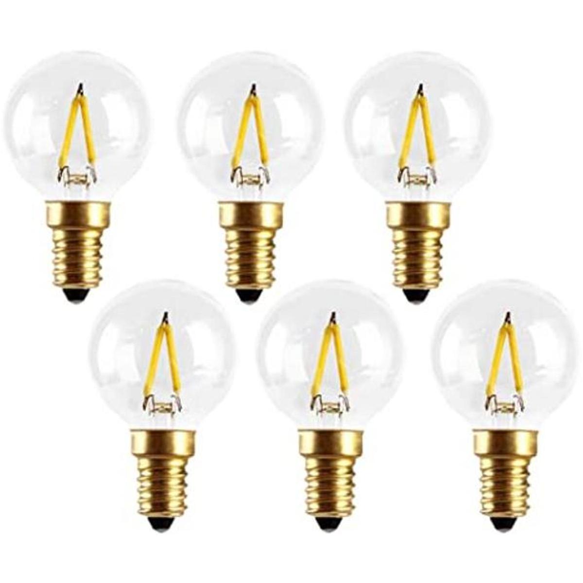 Bombillas LED Edison E14 de 1 W no regulables base