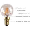 MD Lighting Bombillas LED Edison E14 1 W intensidad no