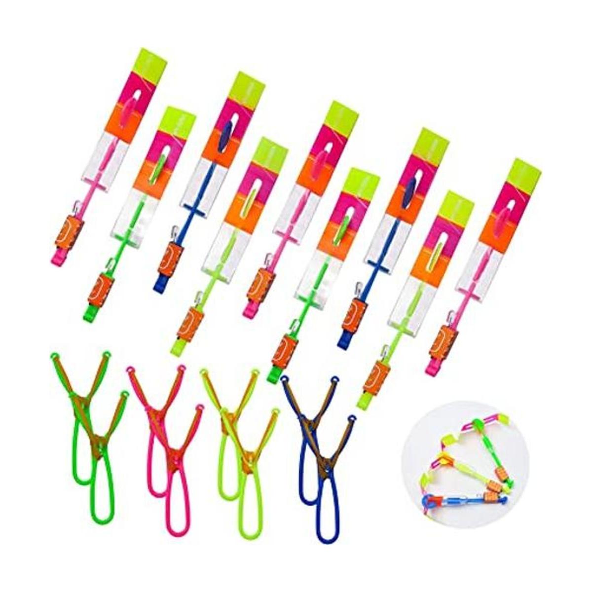 Rocket Slingshot volador con luces LED que brillan en la