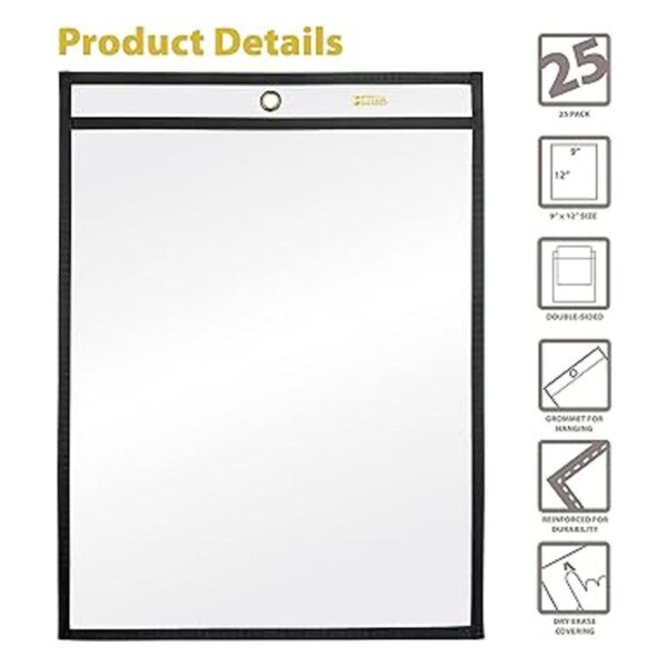 Better Office Products 25 soportes para boletos 9 x 12_2