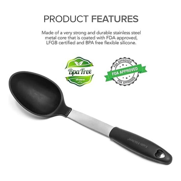 Daily Kitchen Cooking Spoons Set Heat Resistant Silicone