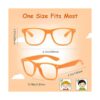 Paquete de 8 lentes de neón para niños sin lente gafas_4