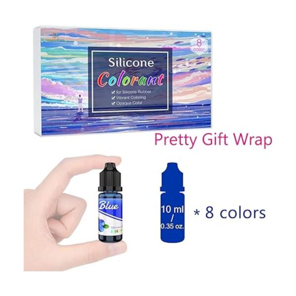 Pigmento de goma de silicona 8 colores tinte de silicona