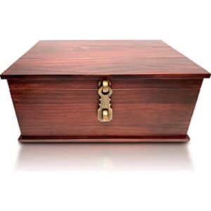 Caja de almacenamiento de madera de estilo antiguo caja_1