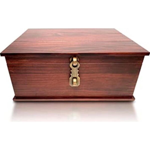 Caja de almacenamiento de madera de estilo antiguo caja_1