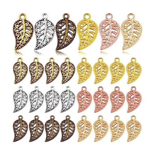 Colección de abalorios de hoja 210 piezas mezcladas de