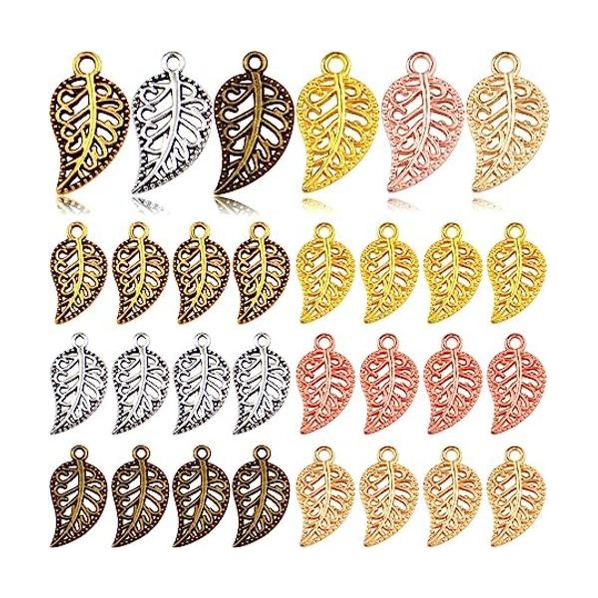 Colección de abalorios de hoja 210 piezas mezcladas de