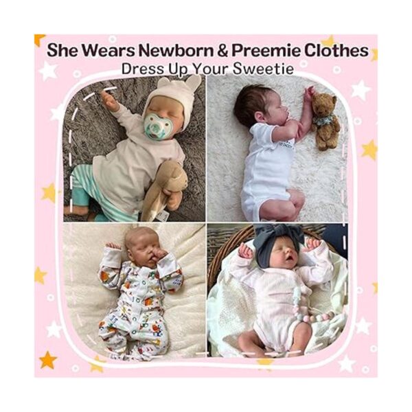 JIZHI Realistas muñecas reborn de bebés recién nacidos_5