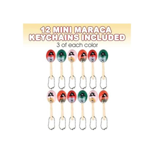 ArtCreativity Mini llaveros de maraca de madera paquete_2