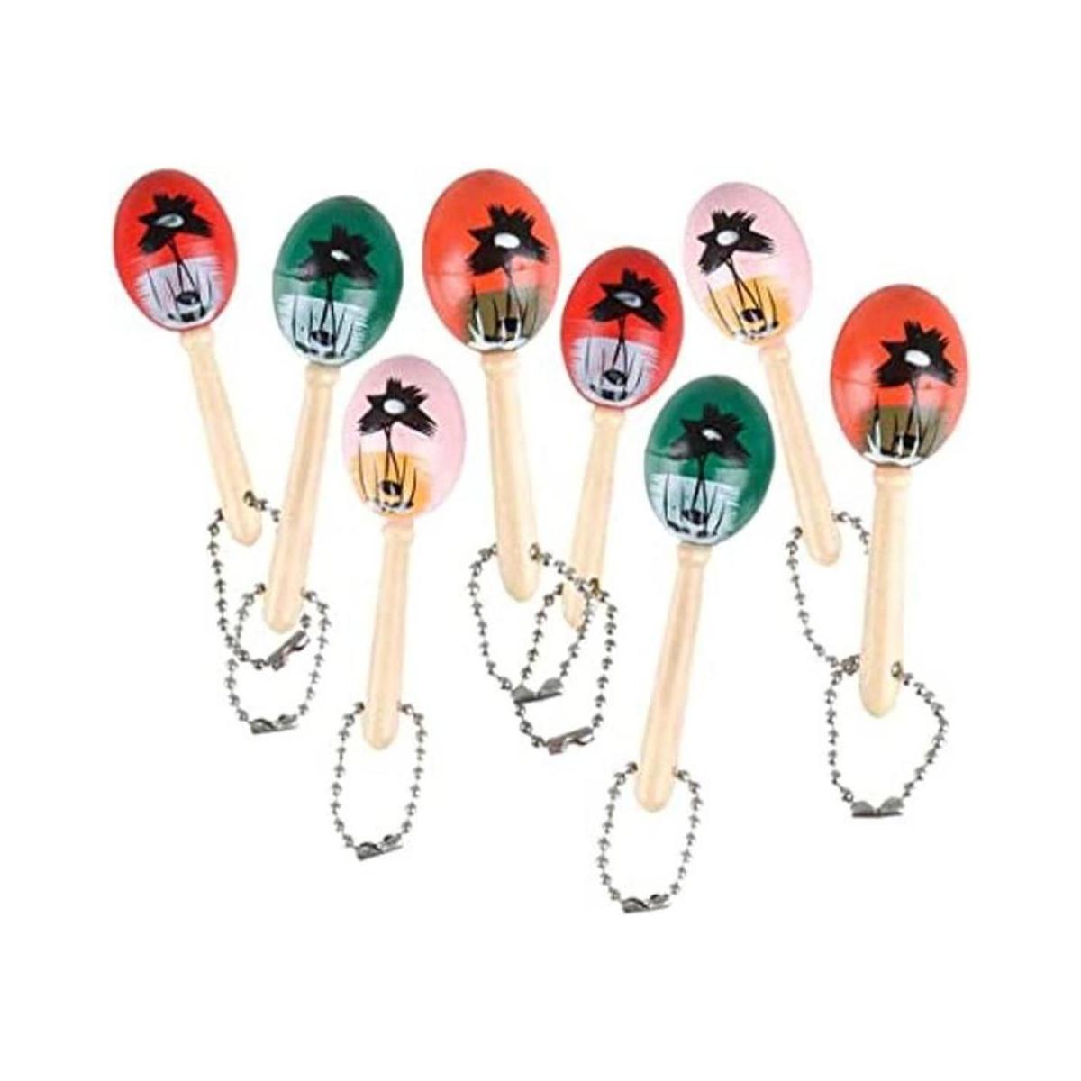 ArtCreativity Mini llaveros de maraca de madera paquete