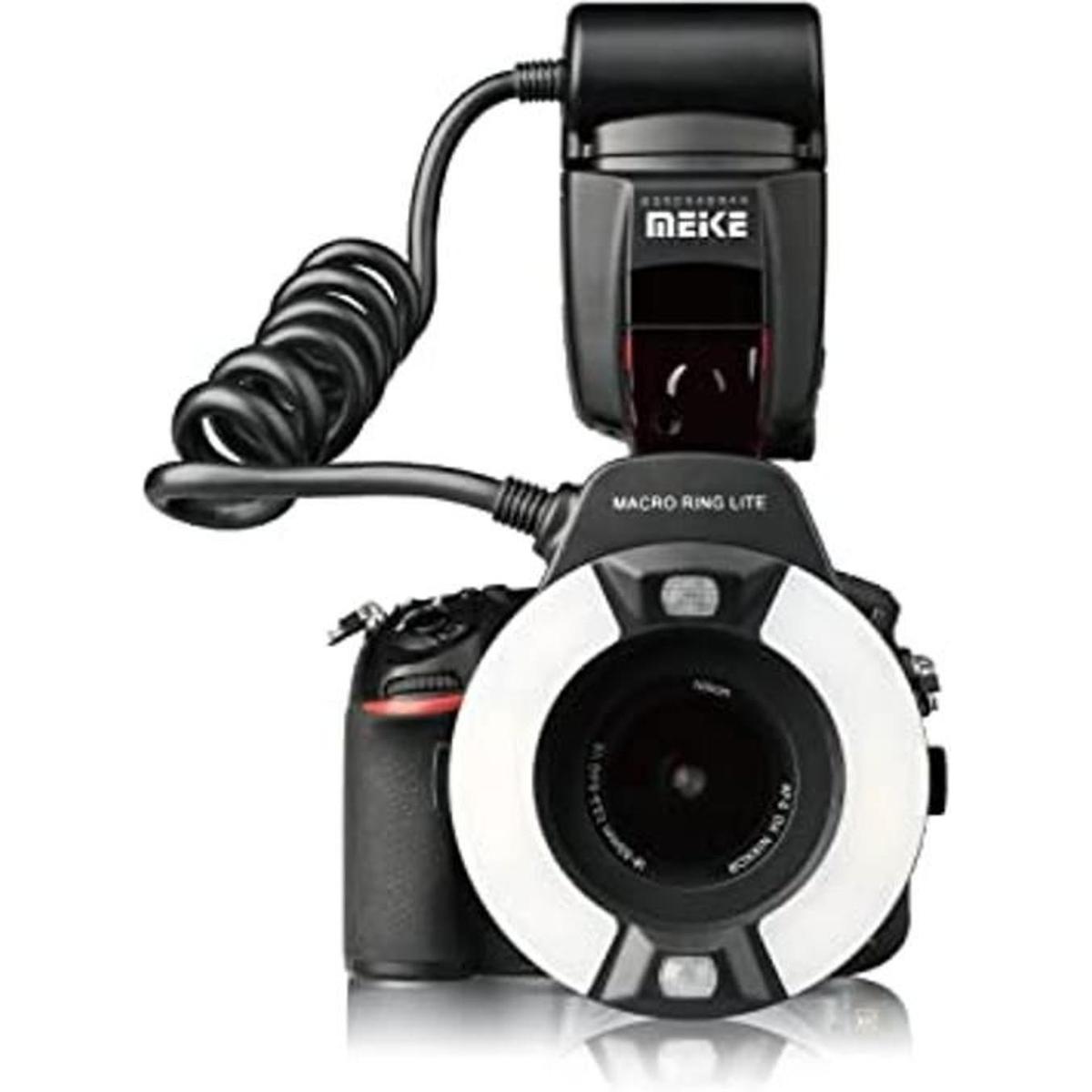 MEKE MK14EXTN ITTL Macro Ring Flash compatible con Nikon