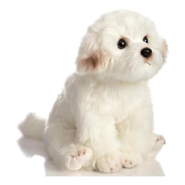 HollyHOME Bichon Frise Juguete de peluche realista para_2