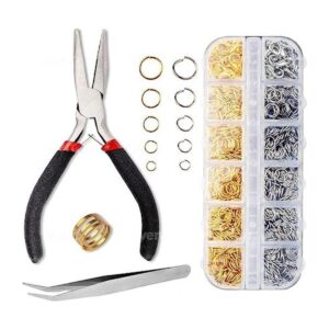 Anzlah Kit de fijación de joyería de anillos abiertos y