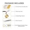 Anzlah Kit de fijación de joyería de anillos abiertos y
