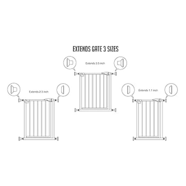 Protector de pared para extensor de puerta de bebé kit de_6