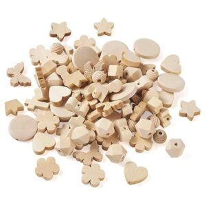 Beadthoven 100 piezas de 10 estilos naturales sin terminar