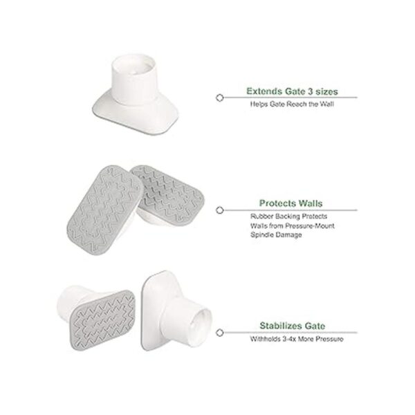Protector de pared de extensión para puerta de bebé Kit_6