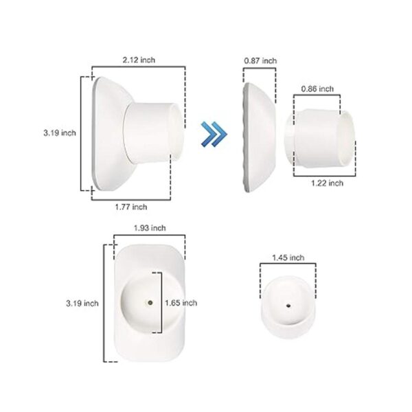 Protector de pared para extensor de puerta de bebé kit de_5