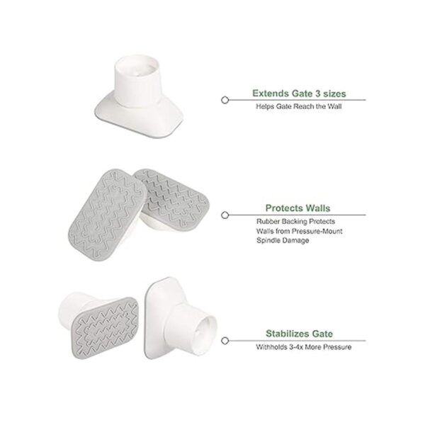 Protector de pared para extensor de puerta de bebé kit de_4