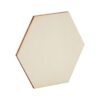 Paquete de 60 piezas hexagonales de madera sin terminar