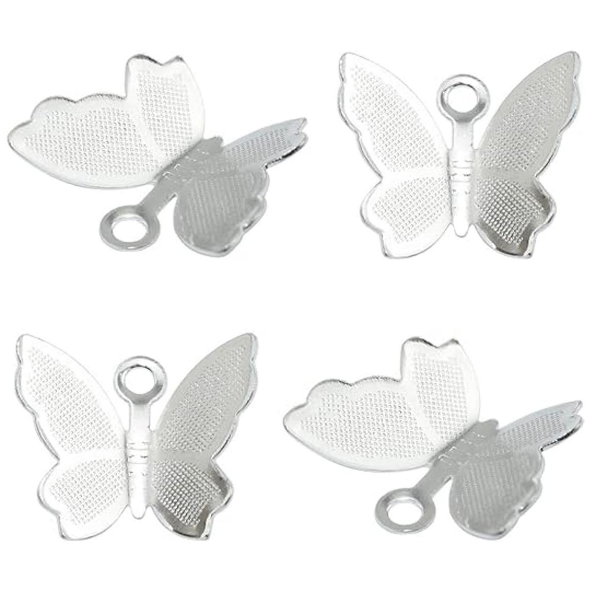 Lind Kitchen Abalorios de metal con forma de mariposa