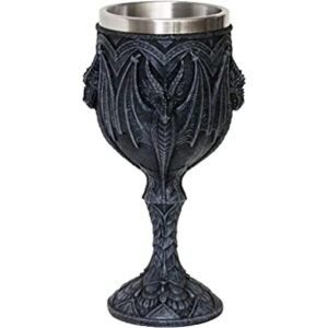 Cáliz de vino de dragón gótico medieval copa de cáliz de_1