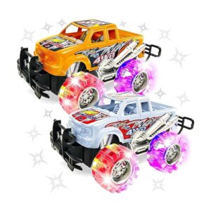 ArtCreativity Juego de camiones monstruos iluminados