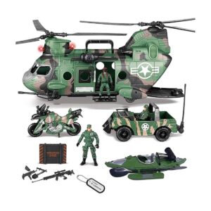 JOYIN Juguetes de helicóptero militar 10 en 1 juguetes