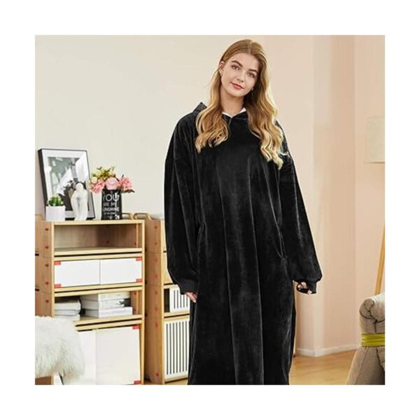 Felicigeely Sudadera con capucha de gran tamaño manta de_5