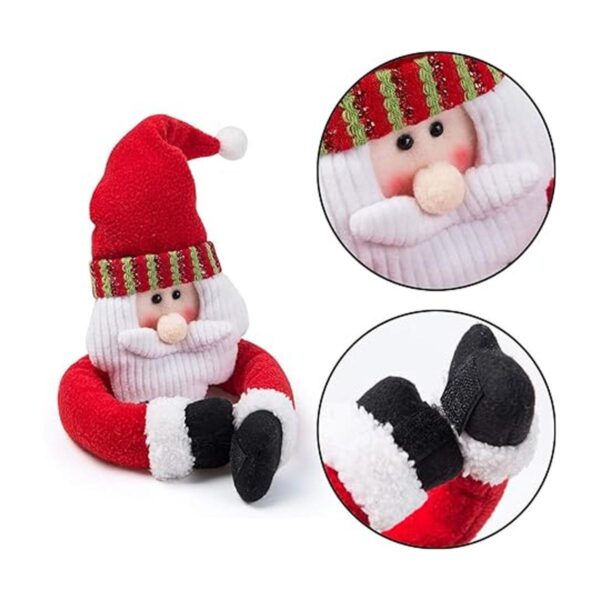 Ogrmar Paquete de 2 cortinas de Navidad con hebilla de