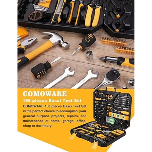 COMOWARE Juego de herramientas de 168 piezas kit de_4