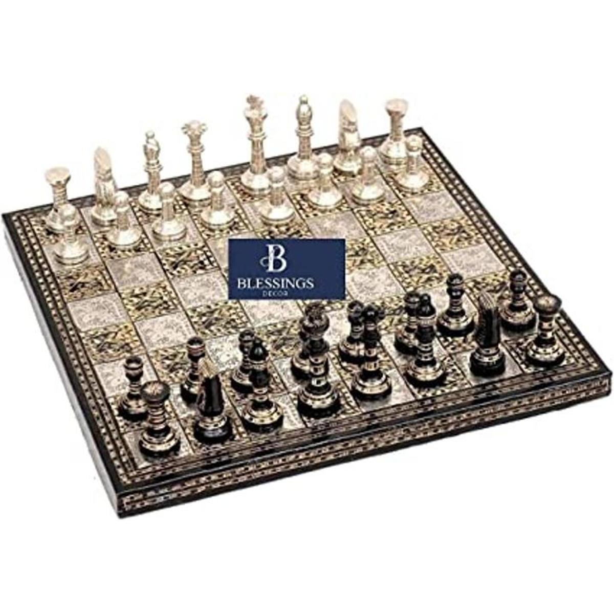 Guruji Divinity Juego de mesa de ajedrez de latón de