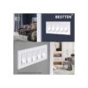 BESTTEN Placa de pared sin tornillos de 5 bandas cubierta_2