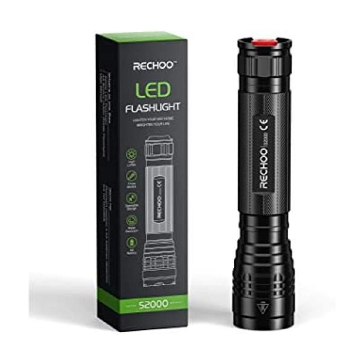 RECHOO Linterna LED de alta potencia S2000 potente