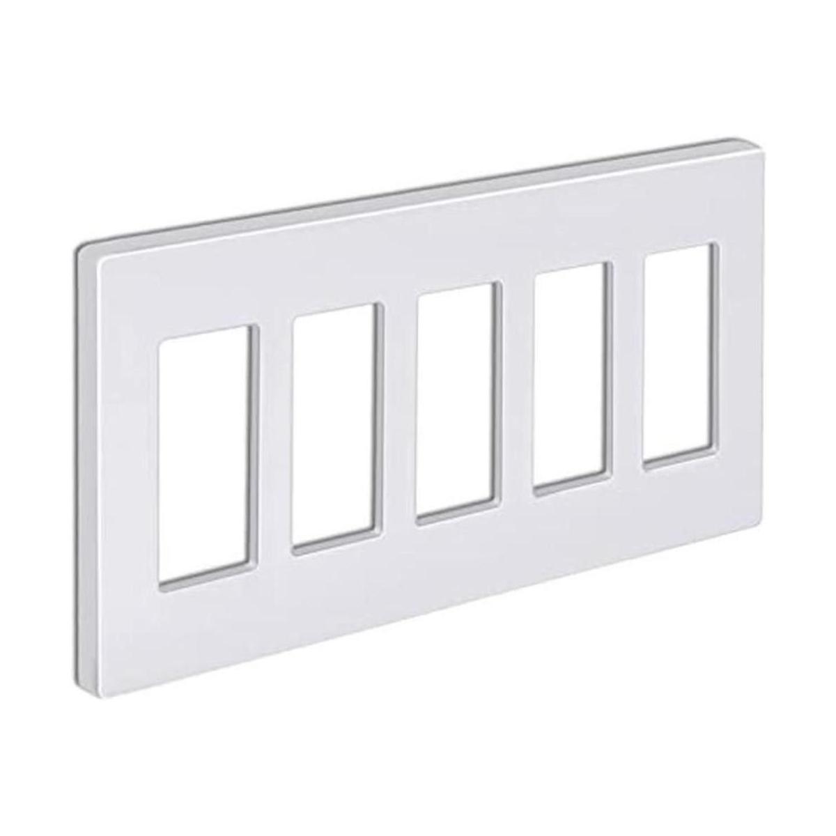 BESTTEN Placa de pared sin tornillos de 5 bandas cubierta