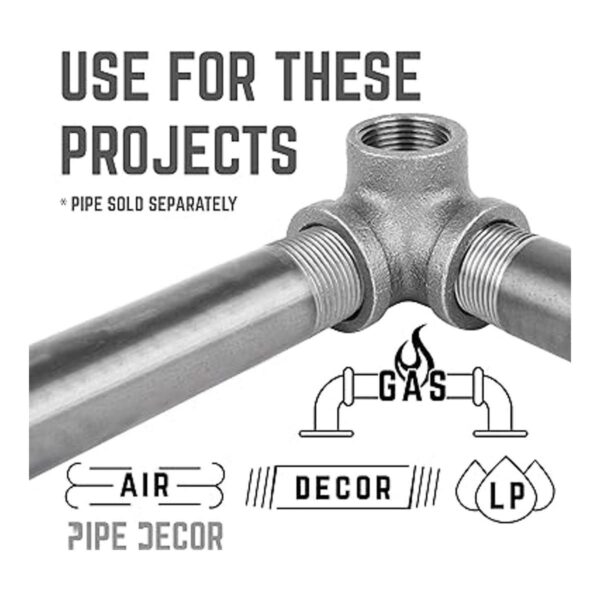 PIPE DCOR 38 pulgadas de salida lateral Codo hierro