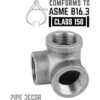 PIPE DCOR 38 pulgadas de salida lateral Codo hierro