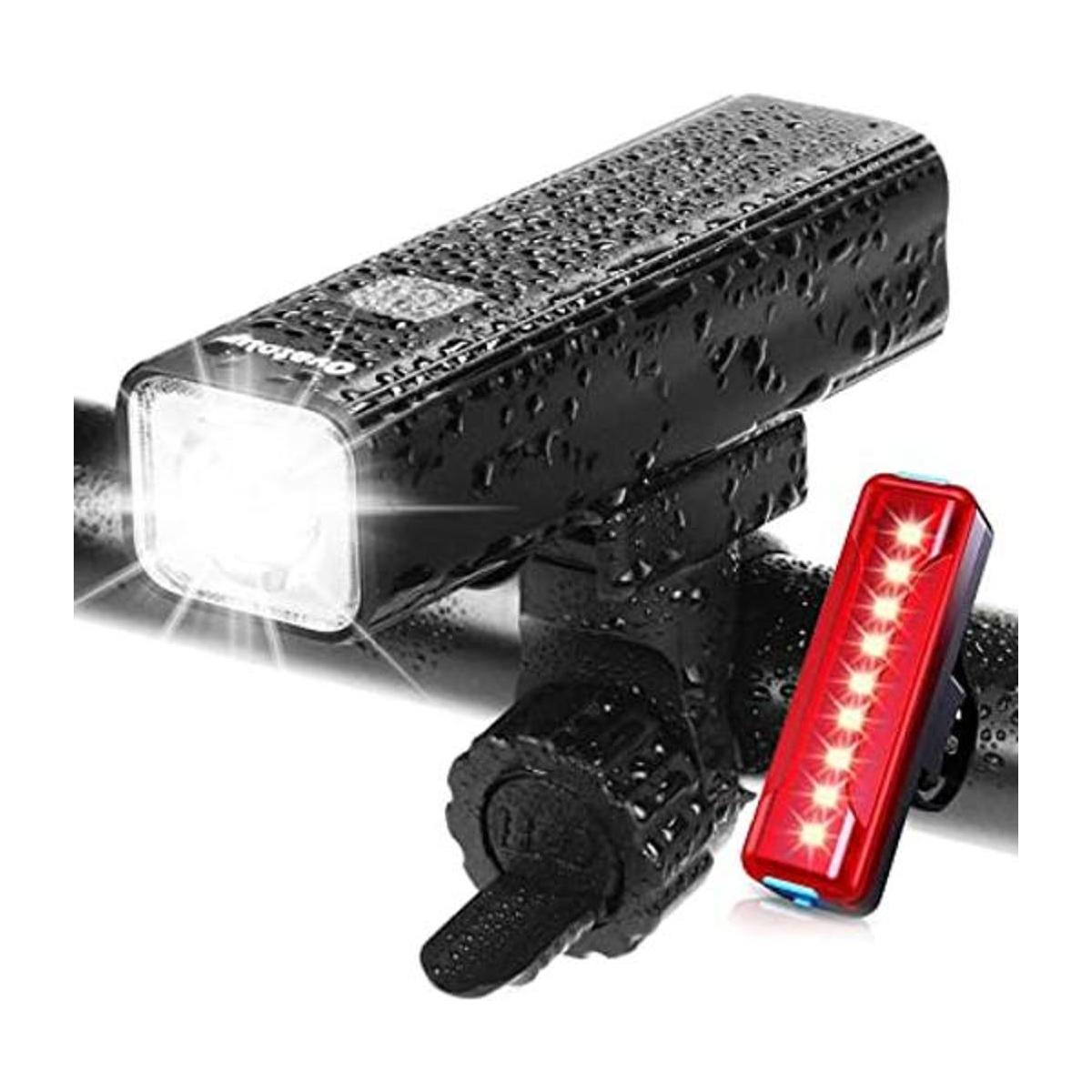 Ovetour Luz recargable USB de 1000 lúmenes luz delantera