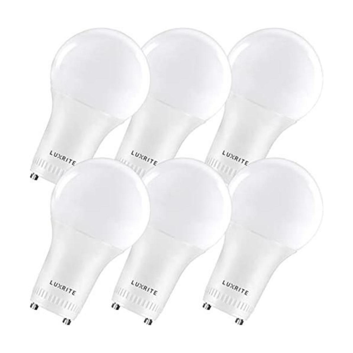 Luxrite A19 Bombilla LED GU24 equivalente a 60 W 4000