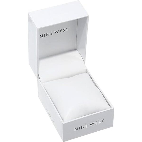 Nine West Reloj de pulsera de malla para mujer NW2515_4