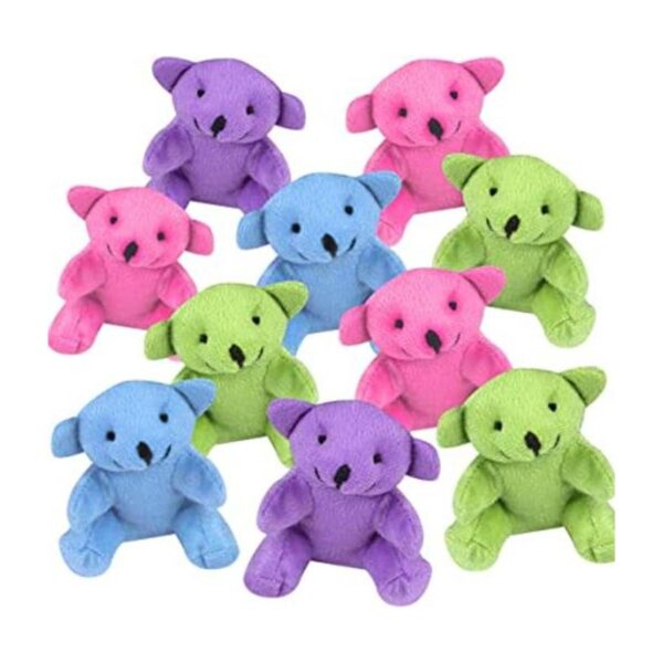 ArtCreativity Oso de peluche de color neón juego de 12_1