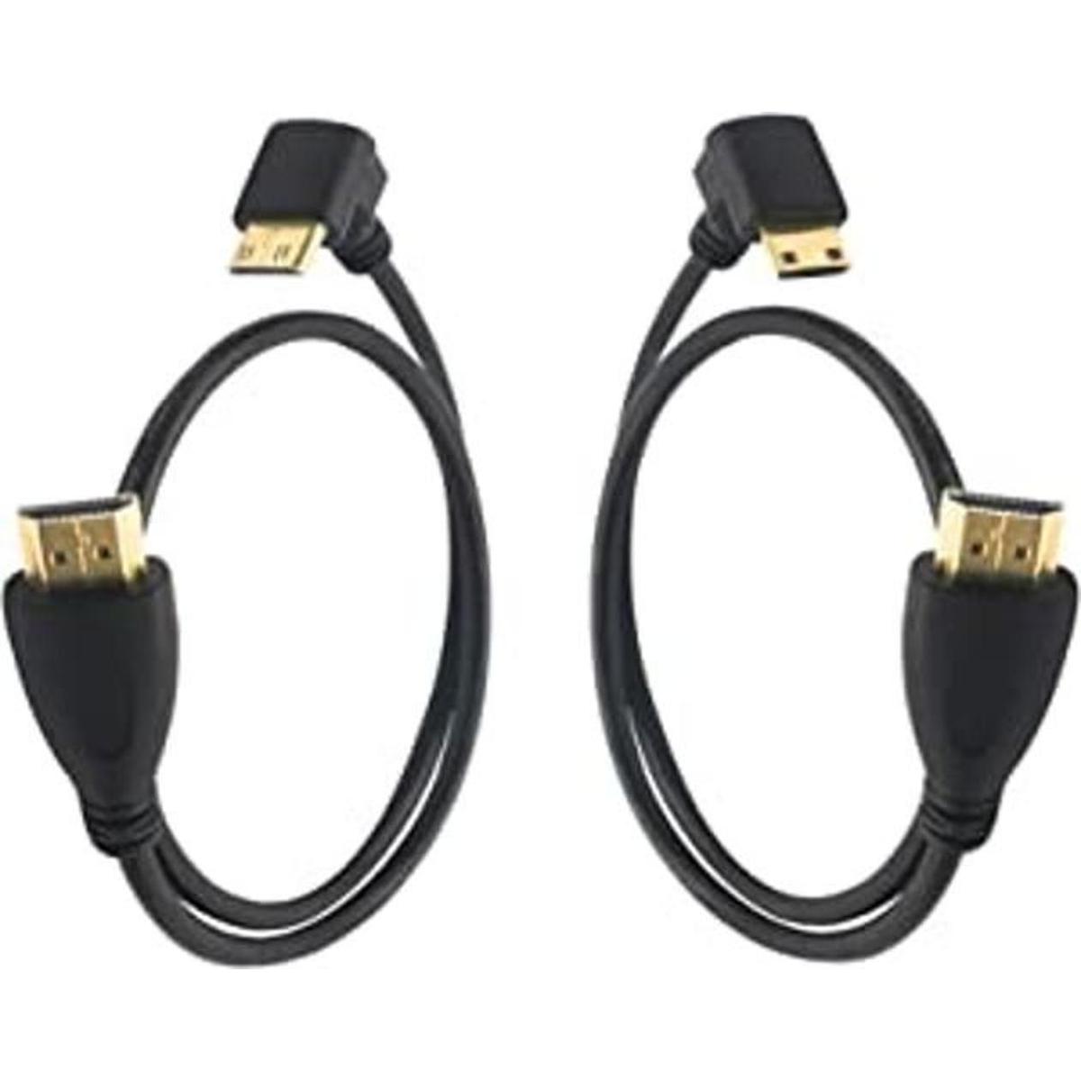 GINTOOYUN Mini HDMI a HDMI HDMI 90 grados arriba y abajo