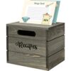 MyGift Caja de almacenamiento para tarjetas de recetas
