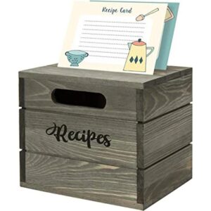 MyGift Caja de almacenamiento para tarjetas de recetas