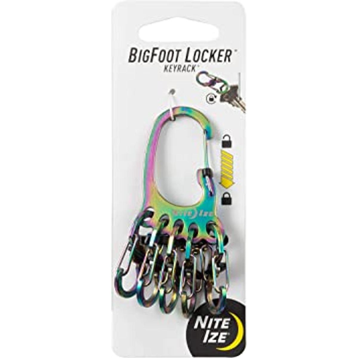 Nite Ize KLKBF07R3 Bigfoot Locker KeyRack Stainless Steel